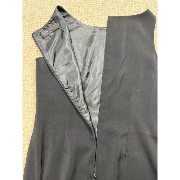 Anne Klein Suit Dress Womens Size 10P Black Sleeveless Sheath Workwear Pencil - Picture 6 of 8